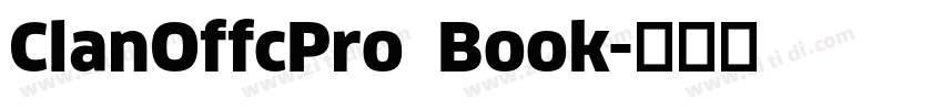 ClanOffcPro Book字体转换